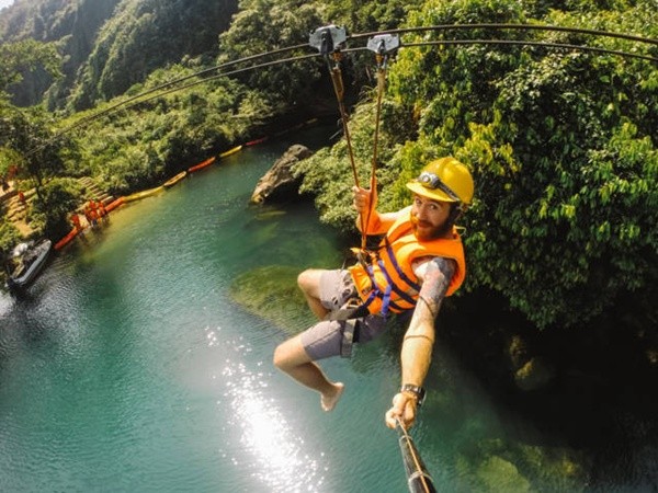 trò chơi mạo hiểm ở phong nha kẻ bàng