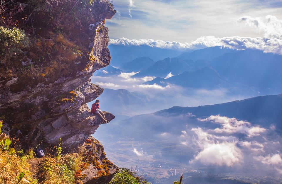 The cliff on the top of Lao Tham